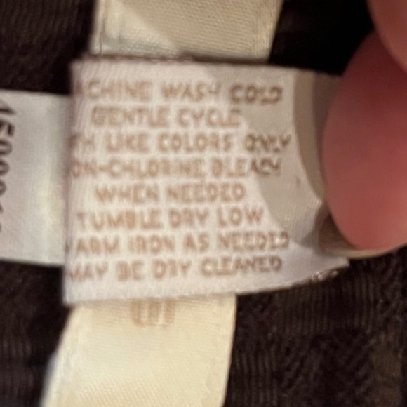 Chico's Brown Waffle Jacket Coat with Large Square Wood Buttons; Size 1 (Medium) - Picture 6 of 8